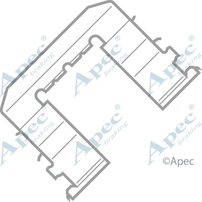 APEC BRAKING Комплектующие, колодки дискового тормоза KIT430